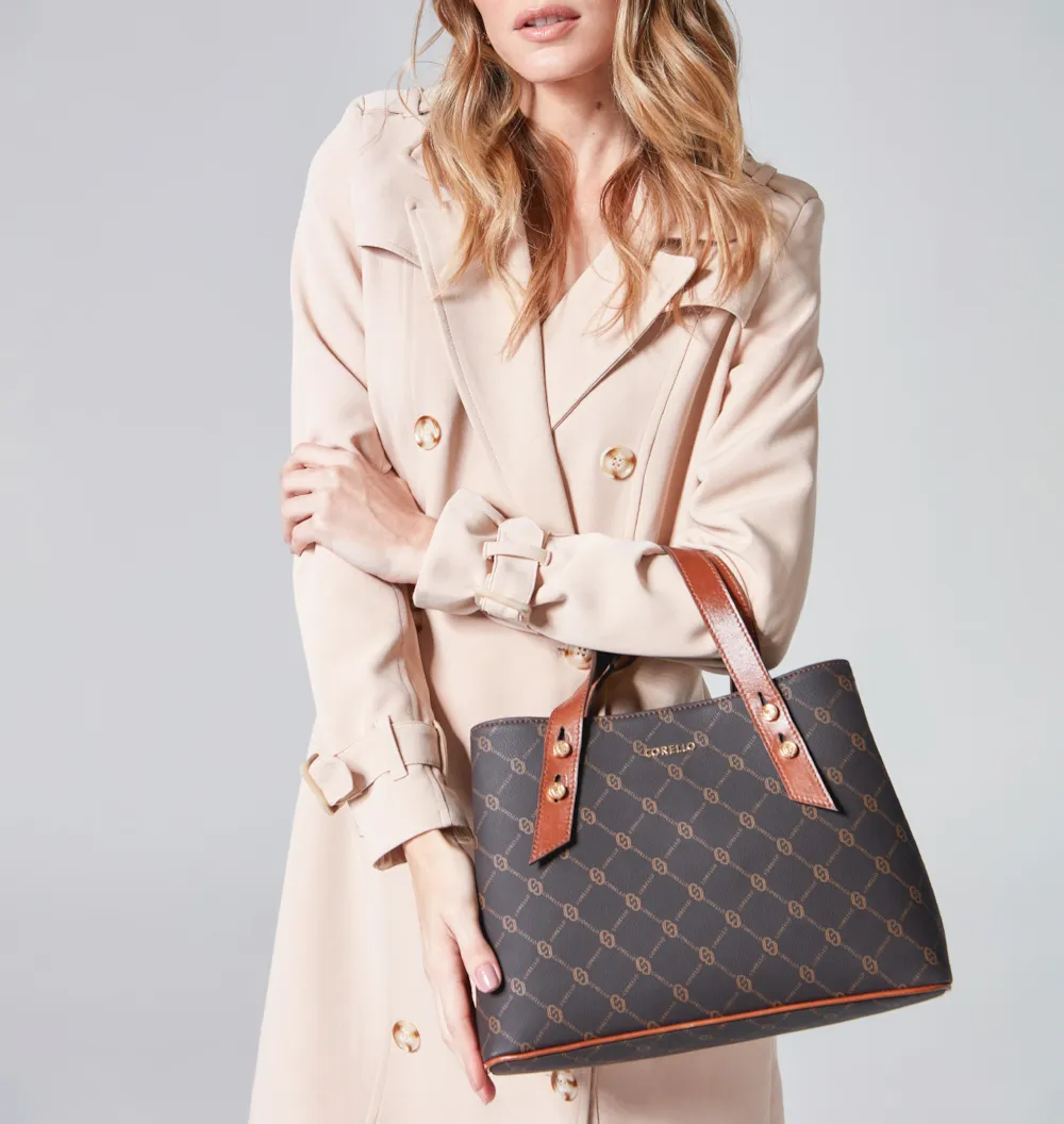 Bolsa Tote Alt Monograma Marrom - imagem 2