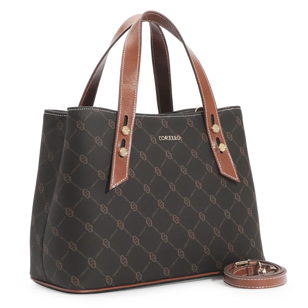 Bolsa Tote Alt Monograma Marrom - imagem 3