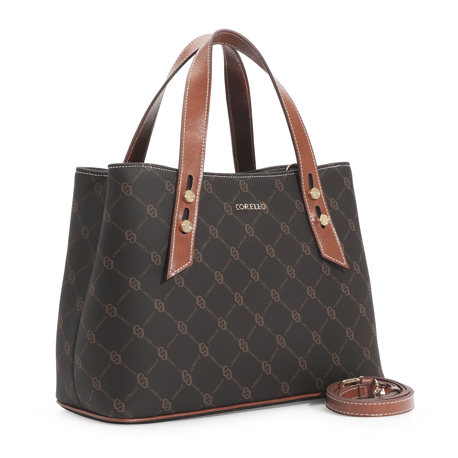 Bolsa Tote Alt Monograma Marrom