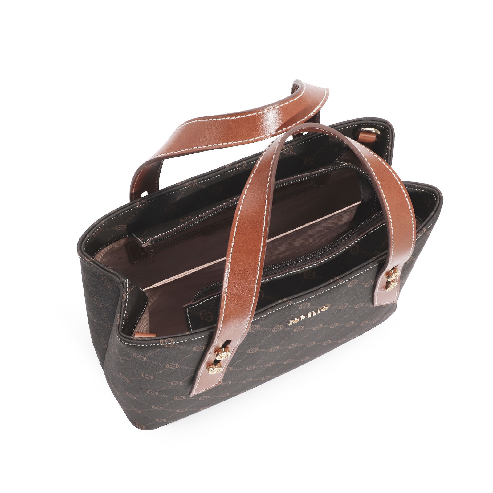 Bolsa Tote Alt Monograma Marrom