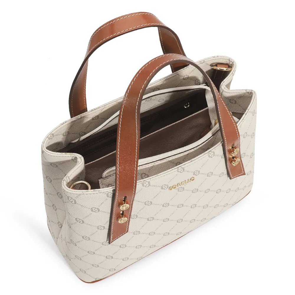 Bolsa Tote Alt Monograma Off White - imagem 5