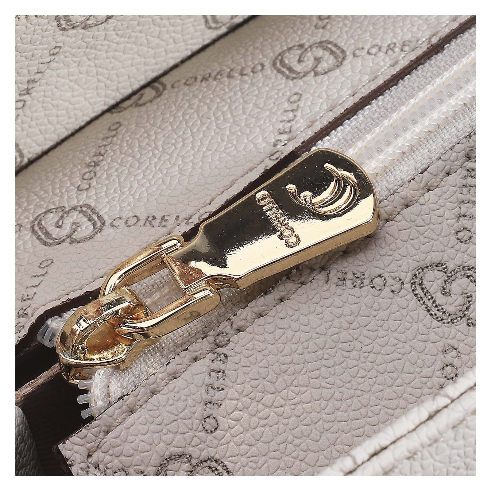 Bolsa Tote Alt Monograma Off White