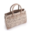 Bolsa Tote Alt Python Bege /Couro Bege - imagem 5