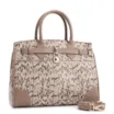Bolsa Tote Alt Python Bege /Couro Bege - imagem 3