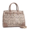 Bolsa Tote Alt Python Bege /Couro Bege - imagem 3