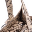 Bolsa Tote Alt Python Bege/ Preto - imagem 5