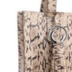 Bolsa Tote Alt Python Bege/ Preto - imagem 7