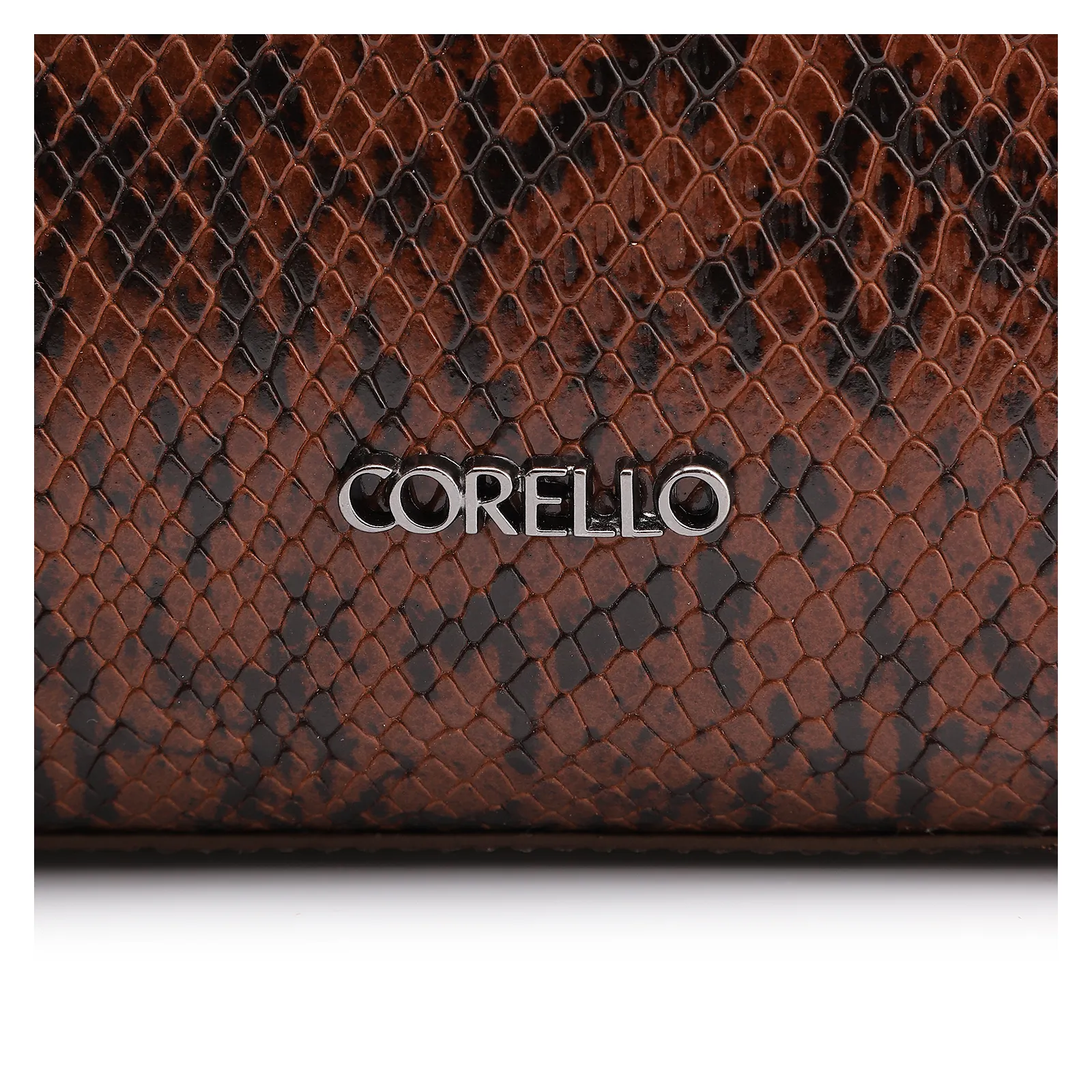 Bolsa Tote Alt Python Marrom