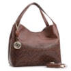Bolsa Tote Alt Python Marrom /Couro Marrom - imagem 3
