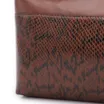 Bolsa Tote Alt Python Marrom /Couro Marrom - imagem 8