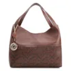 Bolsa Tote Alt Python Marrom /Couro Marrom - imagem 1