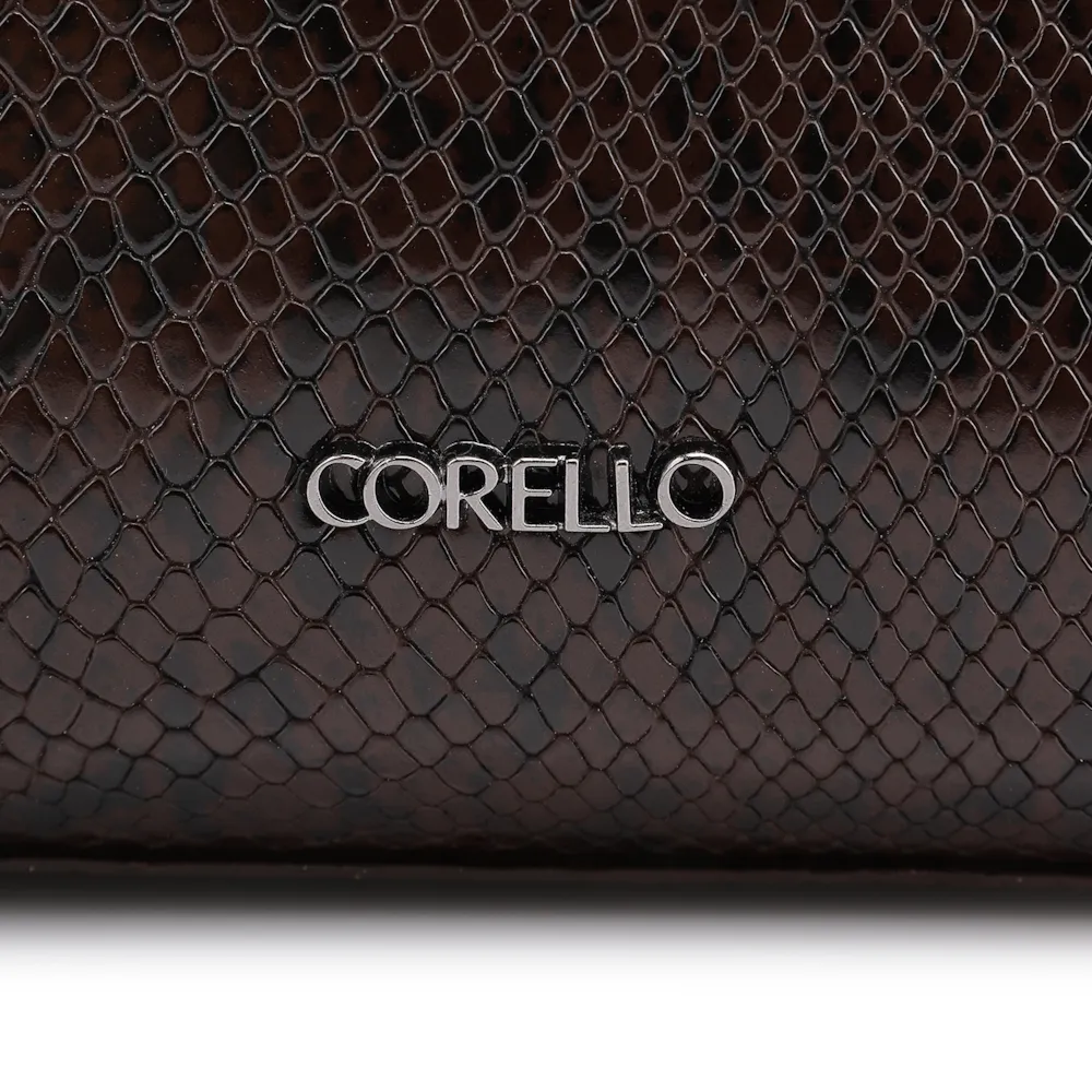 Bolsa Tote Alt Python Marrom Escuro - imagem 6