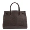 Bolsa Tote Alt Python Marrom Escuro/Couro Marrom Escuro - imagem 4