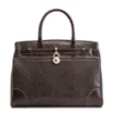 Bolsa Tote Alt Python Marrom Escuro/Couro Marrom Escuro - imagem 1
