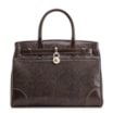 Bolsa Tote Alt Python Marrom Escuro/Couro Marrom Escuro - imagem 1