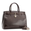 Bolsa Tote Alt Python Marrom Escuro/Couro Marrom Escuro - imagem 3