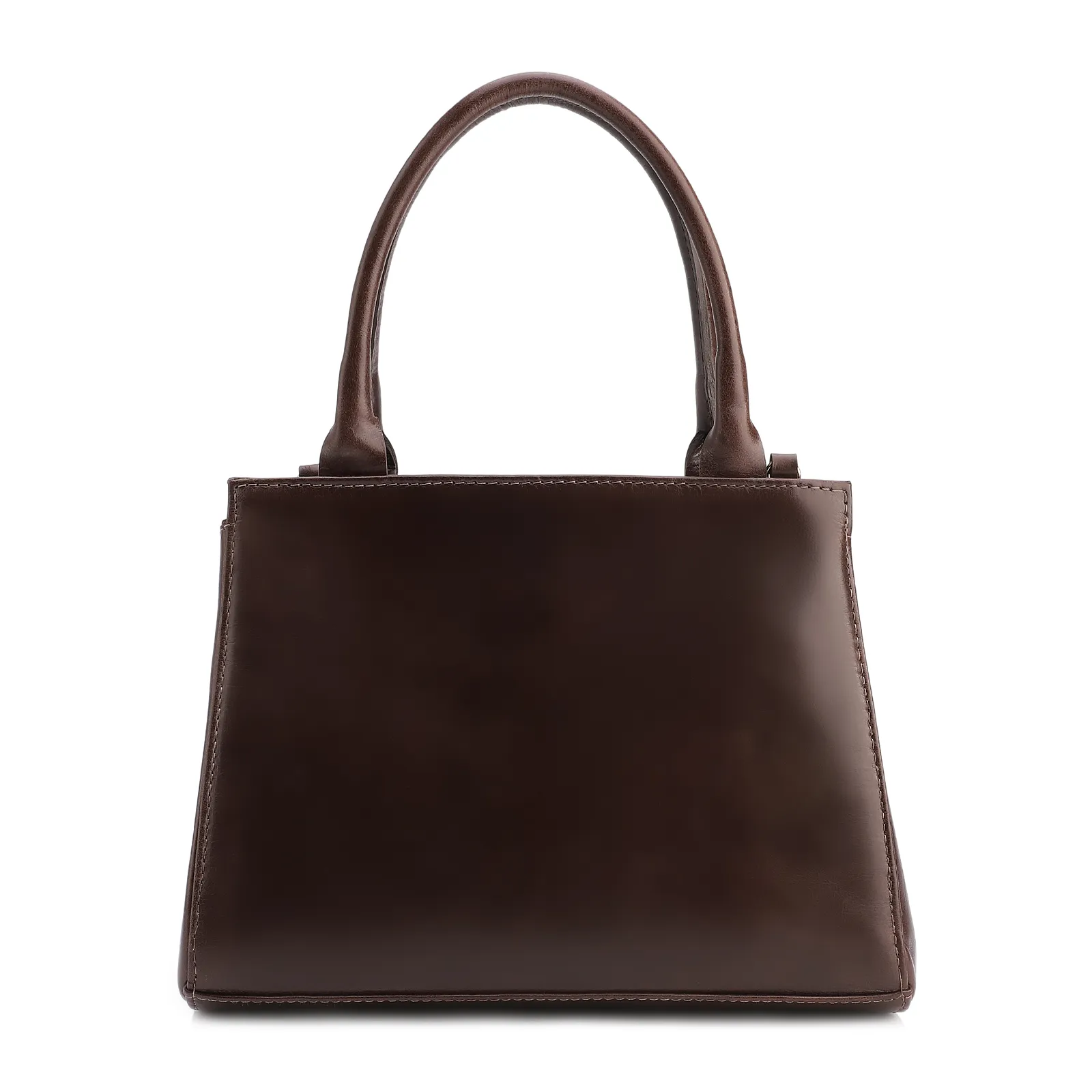 Bolsa Tote Alt Tramado Camurça Marrom /Couro Marrom Escuro