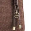 Bolsa Tote Alt Tramado Camurça Marrom /Couro Marrom Escuro - imagem 7