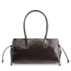 Bolsa Tote Alt Verniz Marrom Escuro - imagem 4
