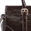 Bolsa Tote Alt Verniz Marrom Escuro - imagem 8