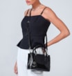 Bolsa Tote Alt Verniz Preto - imagem 2