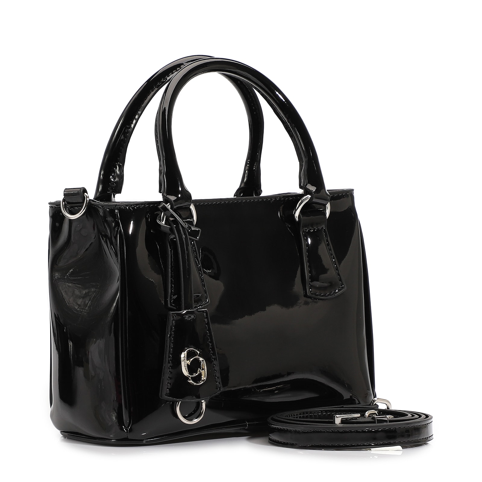 Bolsa Tote Alt Verniz Preto