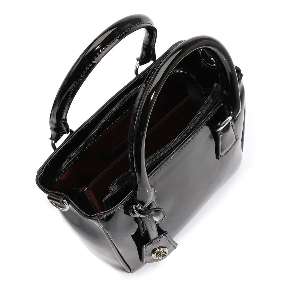 Bolsa Tote Alt Verniz Preto - imagem 5