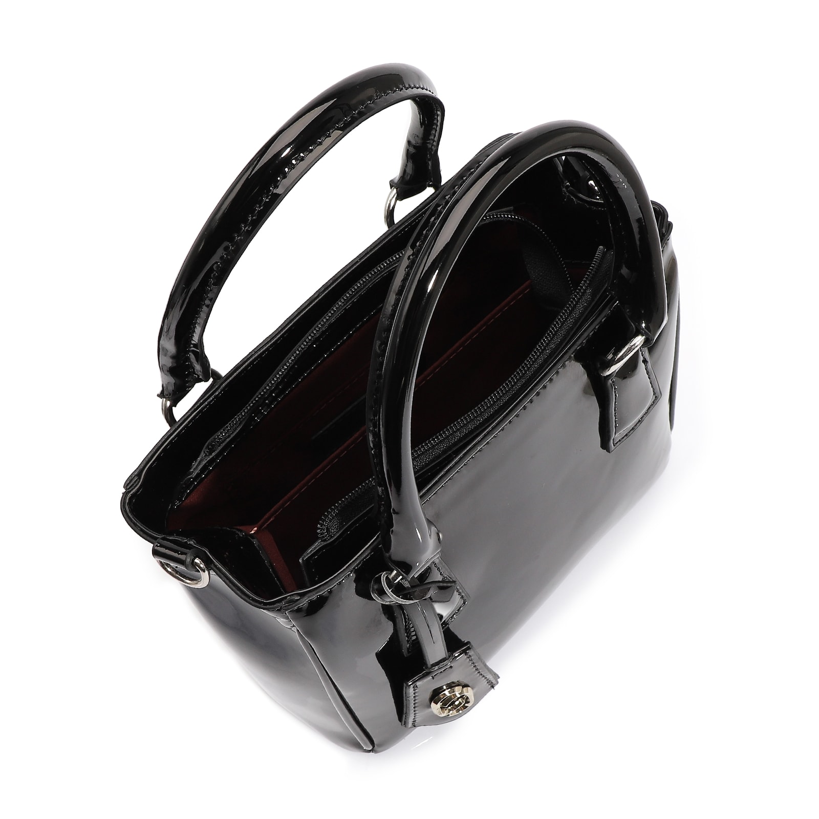 Bolsa Tote Alt Verniz Preto