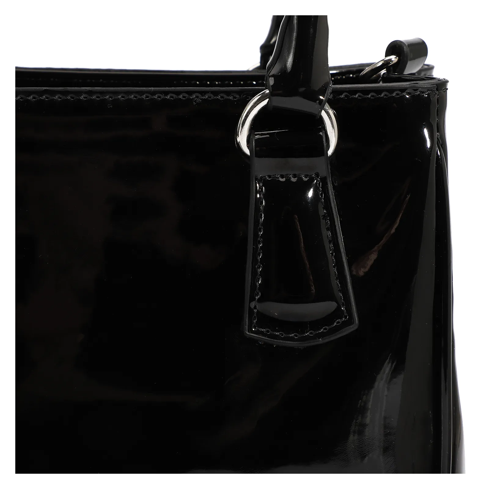 Bolsa Tote Alt Verniz Preto