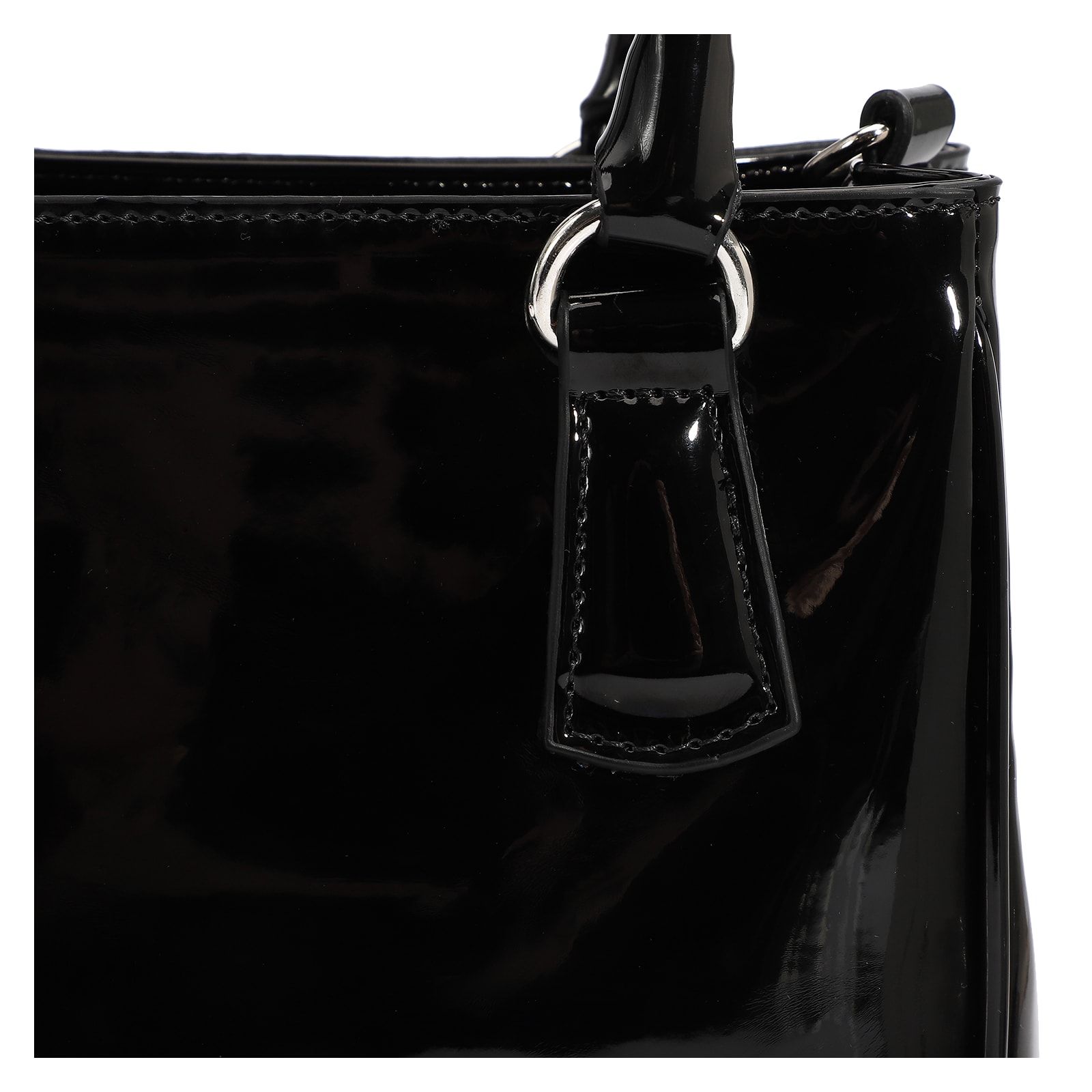 Bolsa Tote Alt Verniz Preto
