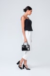 Bolsa Tote Alt Verniz Preto - imagem 8