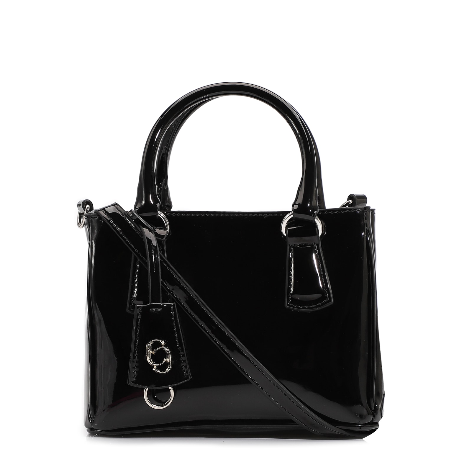 Bolsa Tote Alt Verniz Preto