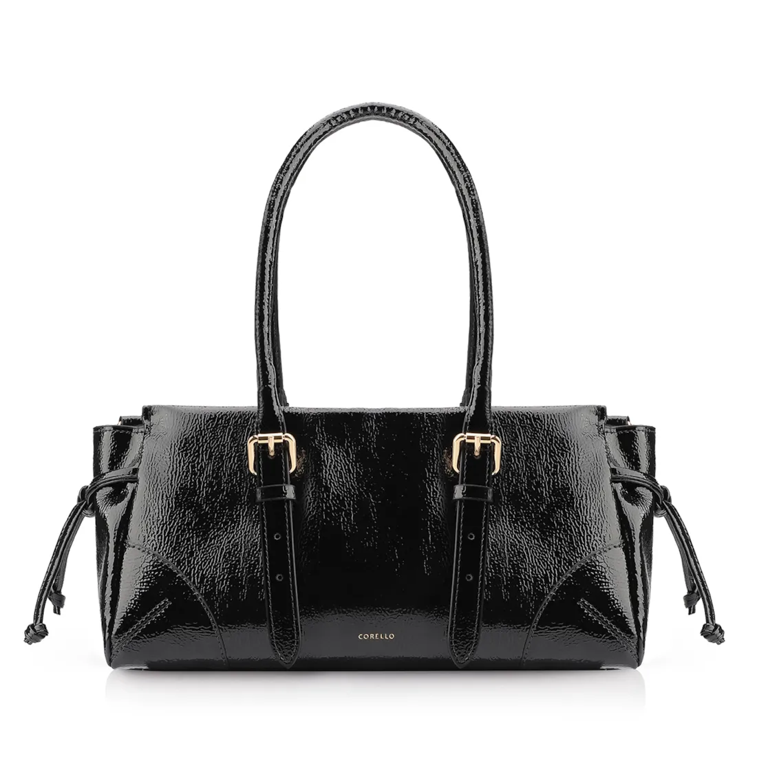 Bolsa Tote Alt Verniz Preto