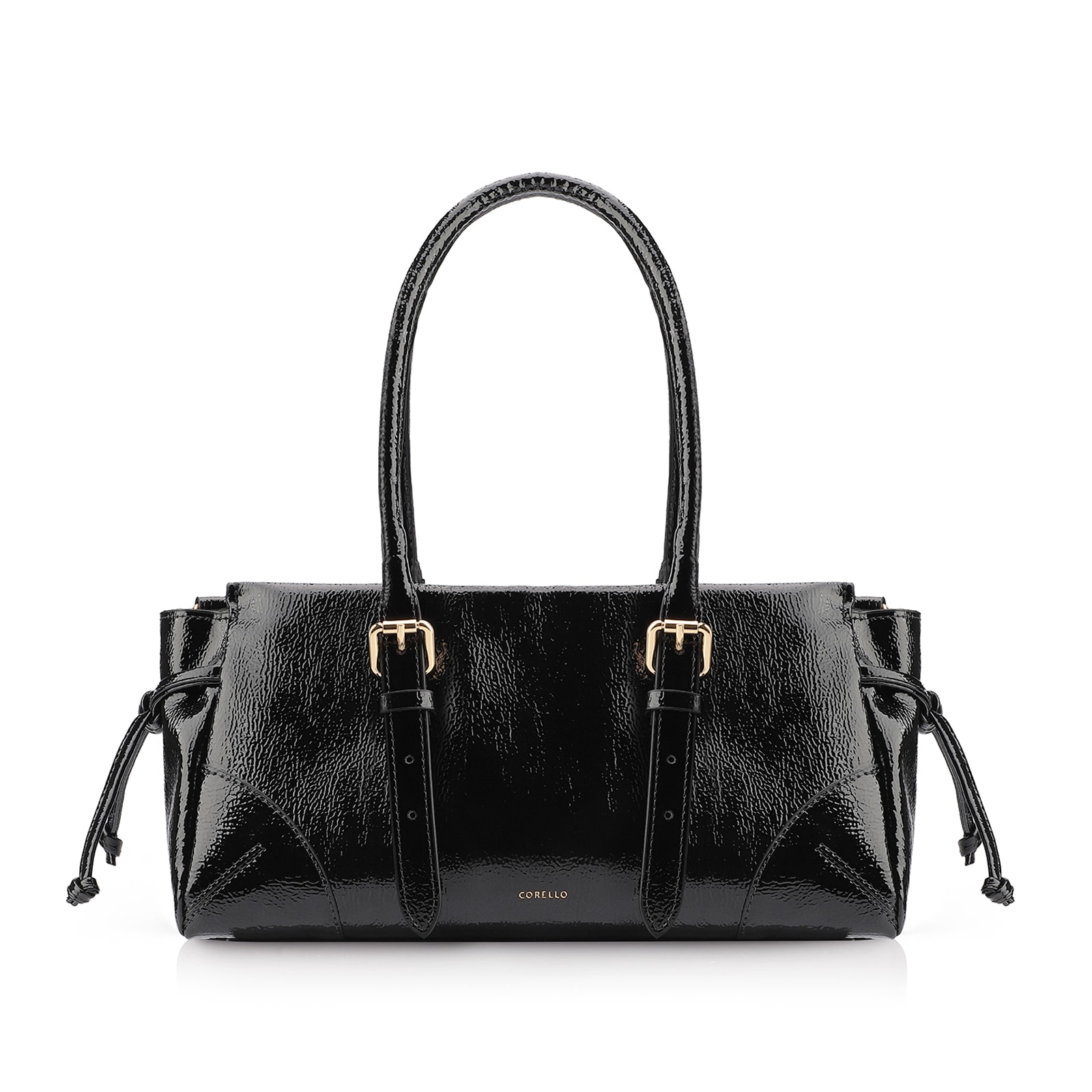 Bolsa Tote Alt Verniz Preto