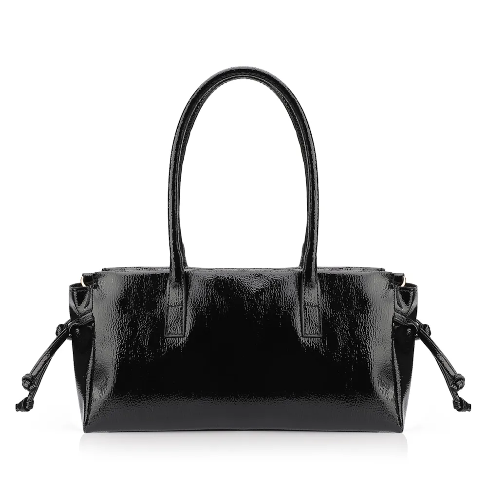 Bolsa Tote Alt Verniz Preto - imagem 4