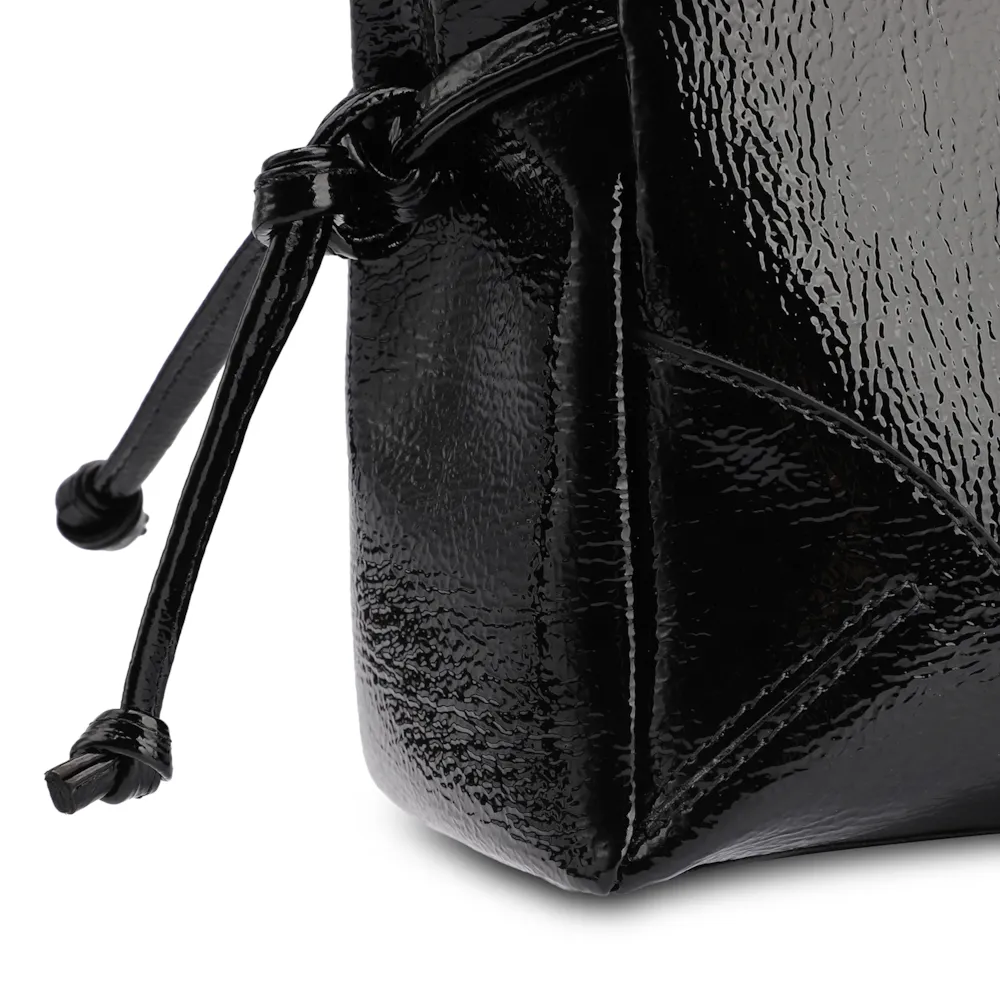 Bolsa Tote Alt Verniz Preto - imagem 8