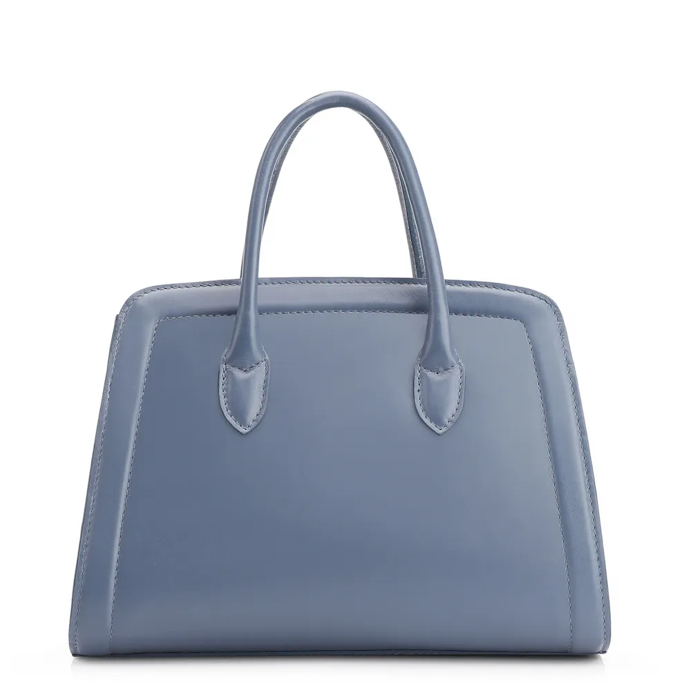 Bolsa Tote Bag Charm Couro Azul - imagem 4