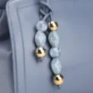 Bolsa Tote Bag Charm Couro Azul - imagem 6