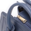 Bolsa Tote Bag Charm Couro Azul Escuro - imagem 5