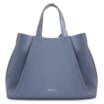 Bolsa Tote Bag Charm Couro Camurça/Couro Azul - imagem 4