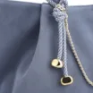 Bolsa Tote Bag Charm Couro Camurça/Couro Azul - imagem 6