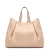 Bolsa Tote Bag Charm Couro Camurça/Couro Bege - imagem 4