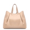 Bolsa Tote Bag Charm Couro Camurça/Couro Bege - imagem 4