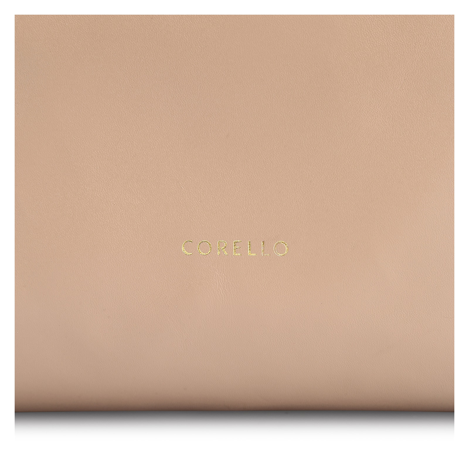 Bolsa Tote Bag Charm Couro Camurça/Couro Bege