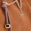 Bolsa Tote Bag Charm Couro Camurça/Couro Marrom - imagem 6