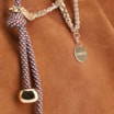 Bolsa Tote Bag Charm Couro Camurça/Couro Marrom - imagem 6