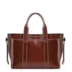 Bolsa Tote Bag Charm Couro Marrom - imagem 4