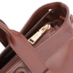 Bolsa Tote Bag Charm Couro Marrom - imagem 6