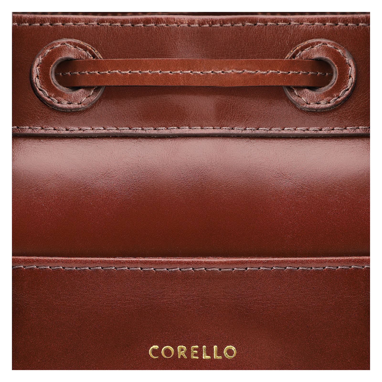 Bolsa Tote Bag Charm Couro Marrom