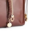 Bolsa Tote Bag Charm Couro Marrom - imagem 8